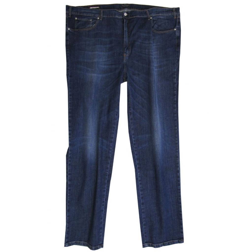 Pantalone 2739 Vita Alta in Jeans Elasticizzato lavaggio mirato